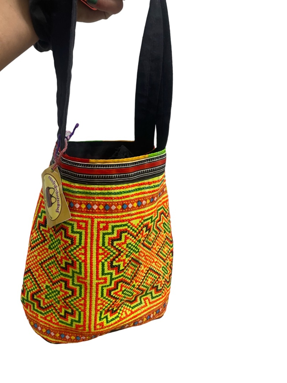 Traditional Hmong Embroidered Shoulder Bag
